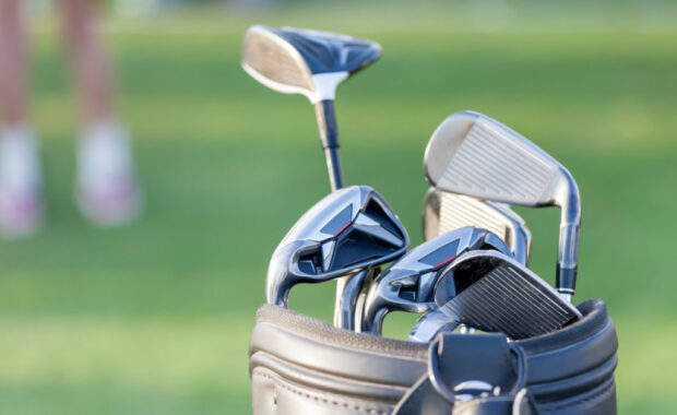 Welcome Ben - Golf Clubs in Bag on Course