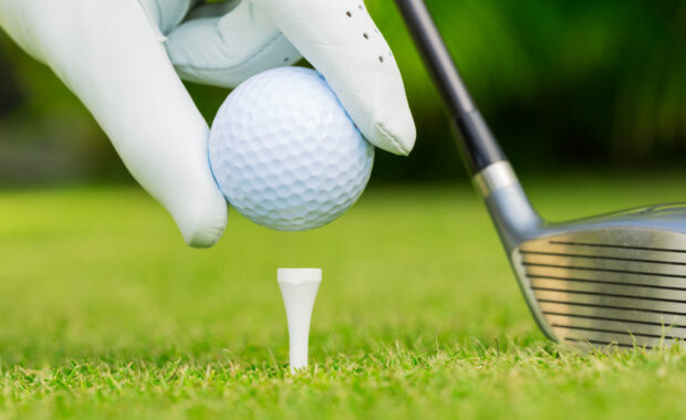 Win Golf Balls - Ball on T